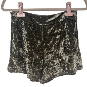 Paper Crane S Anthropologie Crushed Velvet Textured Shorts Artsy Boho Witchy
